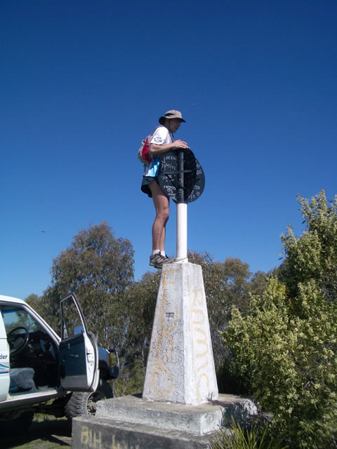 Phil navigates his way to the top of Mt Walker - the start of a new Nav Workshop tradition.