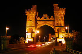Long Gully bridge at night