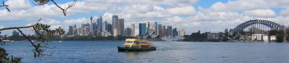 Banner - Sydney harbour, ferry, cbd