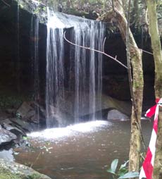 Waterfall on the course