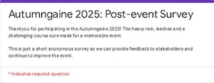 Post event survey