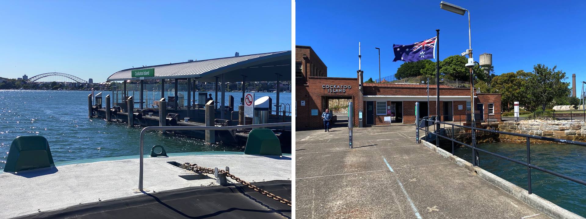 Cockatoo Island wharf and entrance