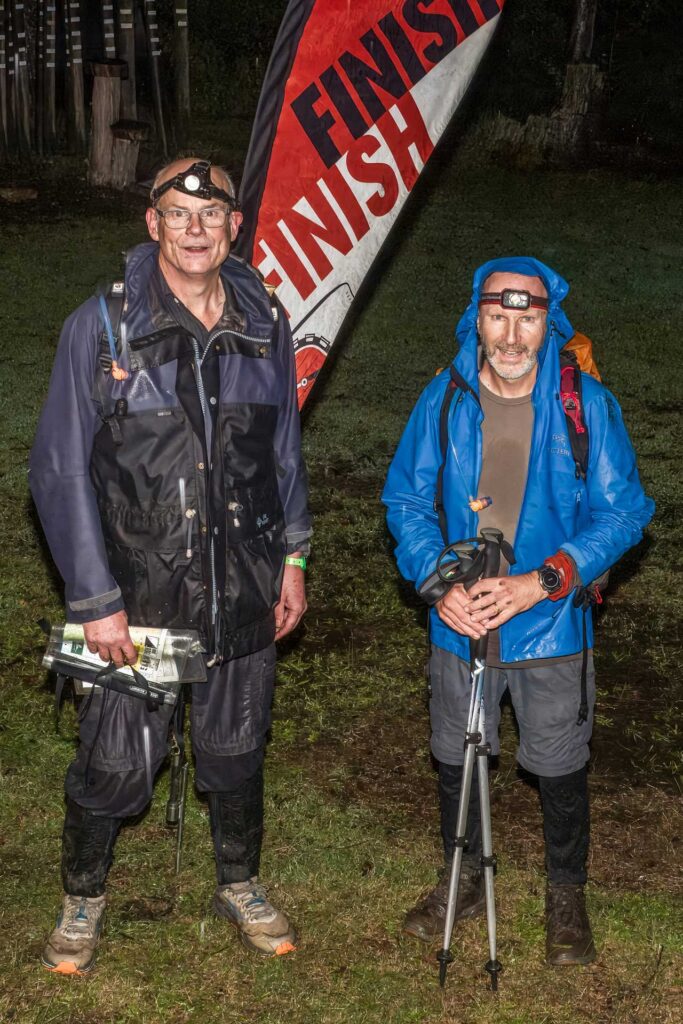 Chris and Dave at the very wet 2024 Autumngaine